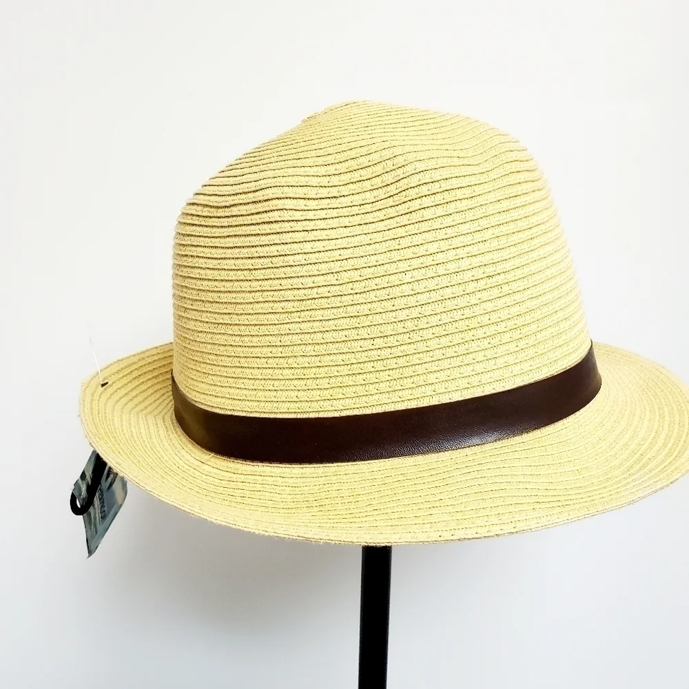 WEATHERPROOF 100% STRAW HAT